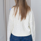 Blue Bow Sweater