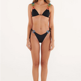 Black Rainbow Bikini Bottom